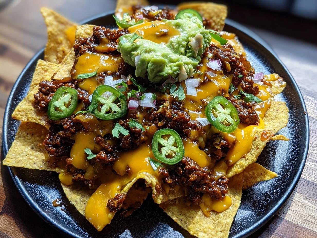 Glorious Cheesy Beef Nachos in 30 Mins 3 Glorious Cheesy Beef Nachos in 30 Mins - Cheesy Beef Nachos - additional detail