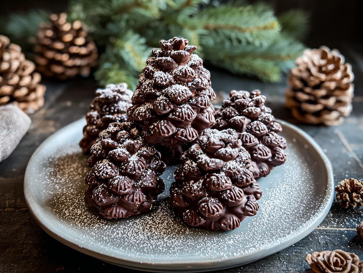 Amazing Chocolate Pine Cones for Holidays 3 Amazing Chocolate Pine Cones for Holidays - Chocolate Pine Cones - additional detail