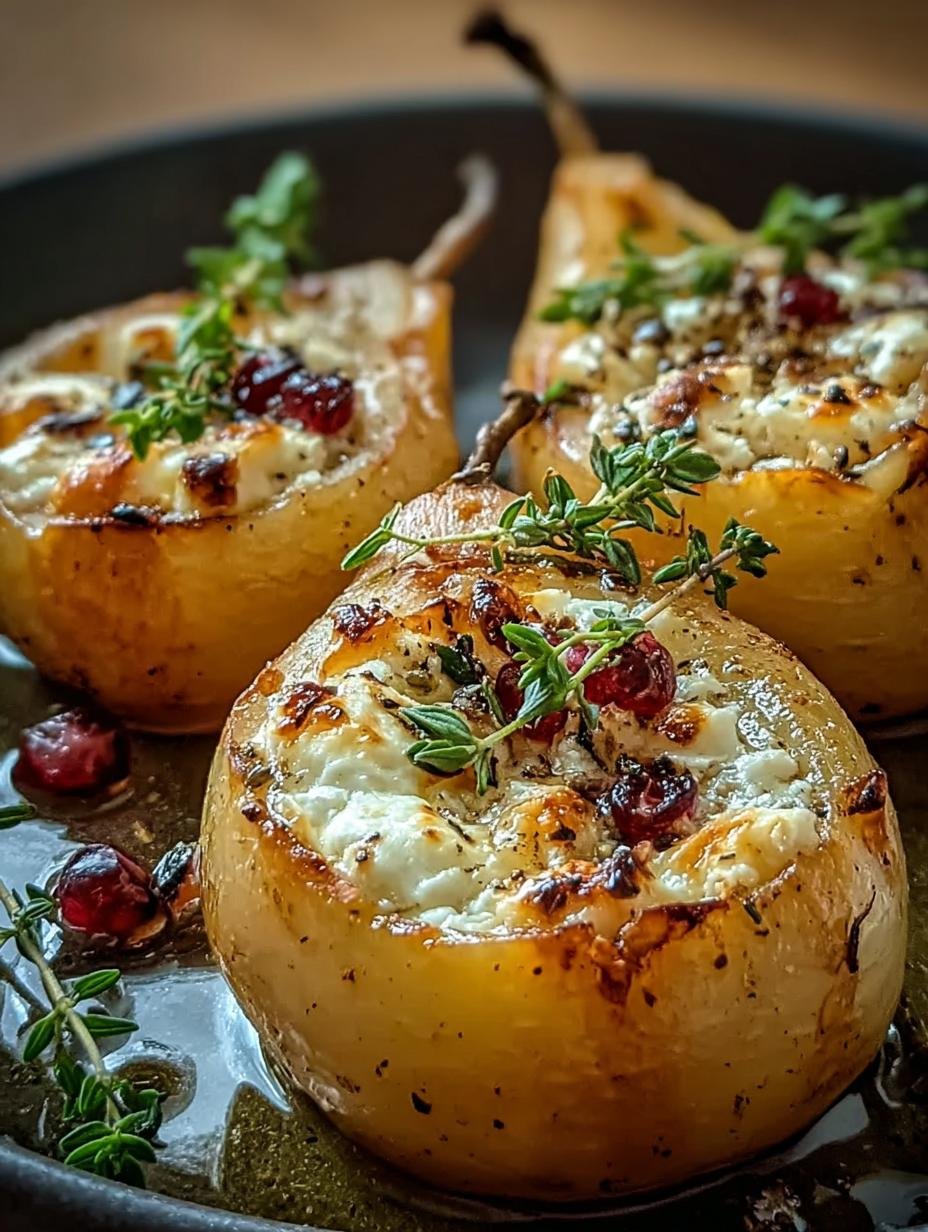 Baked Pears Feta Honey: Pure Magic Appetizer 3 Baked Pears Feta Honey: Pure Magic Appetizer - Baked Pears Feta Honey - additional detail