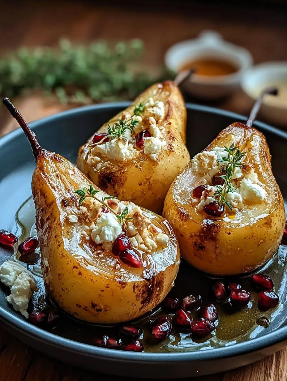 Baked Pears Feta Honey: Pure Magic Appetizer 4 Baked Pears Feta Honey: Pure Magic Appetizer - Baked Pears Feta Honey - additional detail