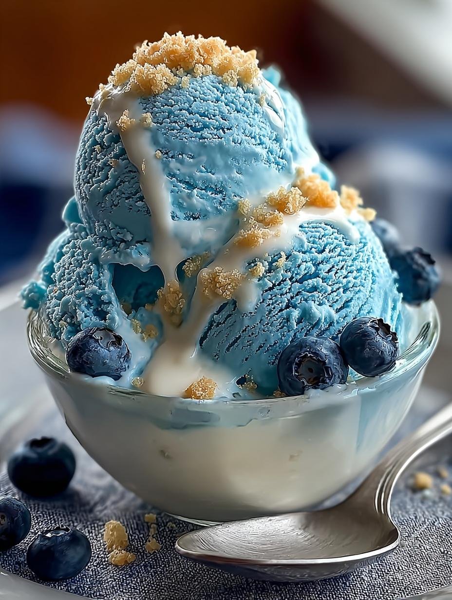 Blue Moon Ice Cream: 5 Steps to a Sweet, Colorful Treat 3 Blue Moon Ice Cream: 5 Steps to a Sweet, Colorful Treat - Blue Moon Ice Cream - additional detail