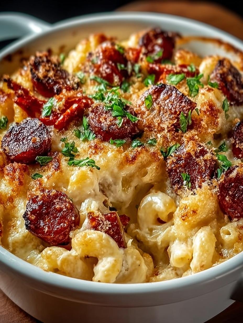 Cajun Mac Cheese Andouille: 7 Flavorful Secrets 2 Cajun Mac Cheese Andouille: 7 Flavorful Secrets - Cajun Mac Cheese Andouille - main visual representation