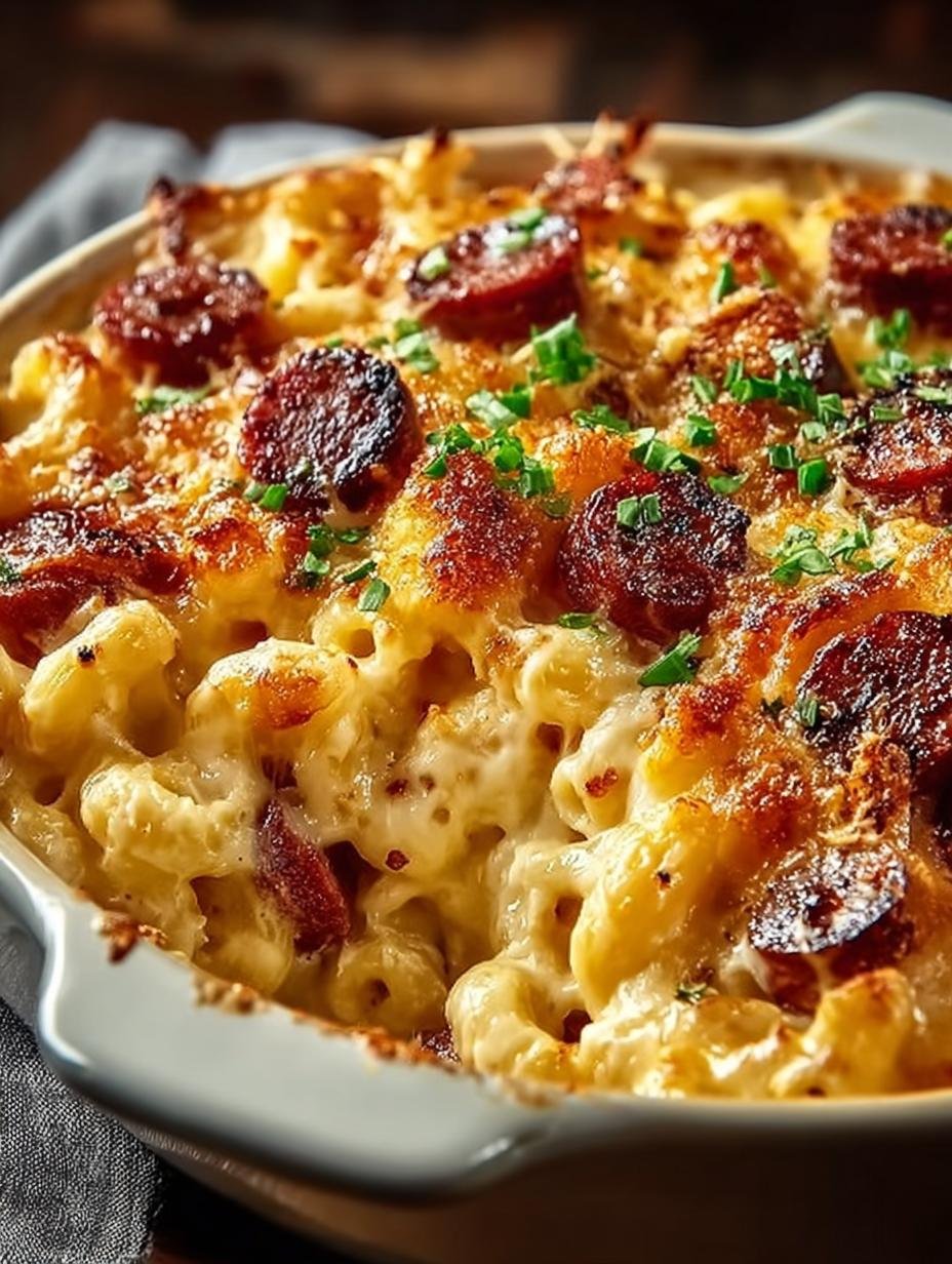 Cajun Mac Cheese Andouille: 7 Flavorful Secrets 3 Cajun Mac Cheese Andouille: 7 Flavorful Secrets - Cajun Mac Cheese Andouille - additional detail