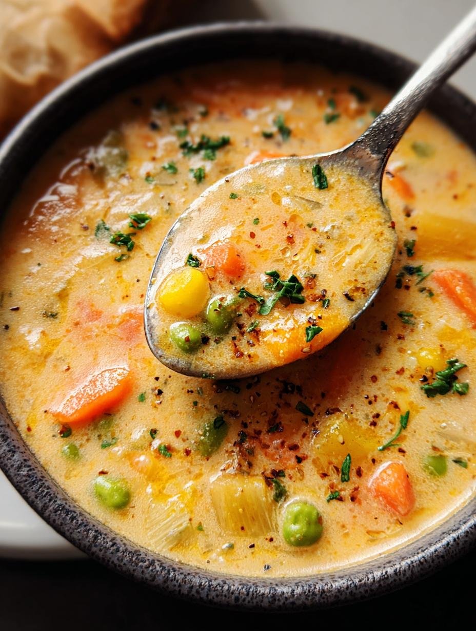 Creamy Vegetable Soup: 1 Amazing Comfort Bowl 1 Creamy Vegetable Soup
