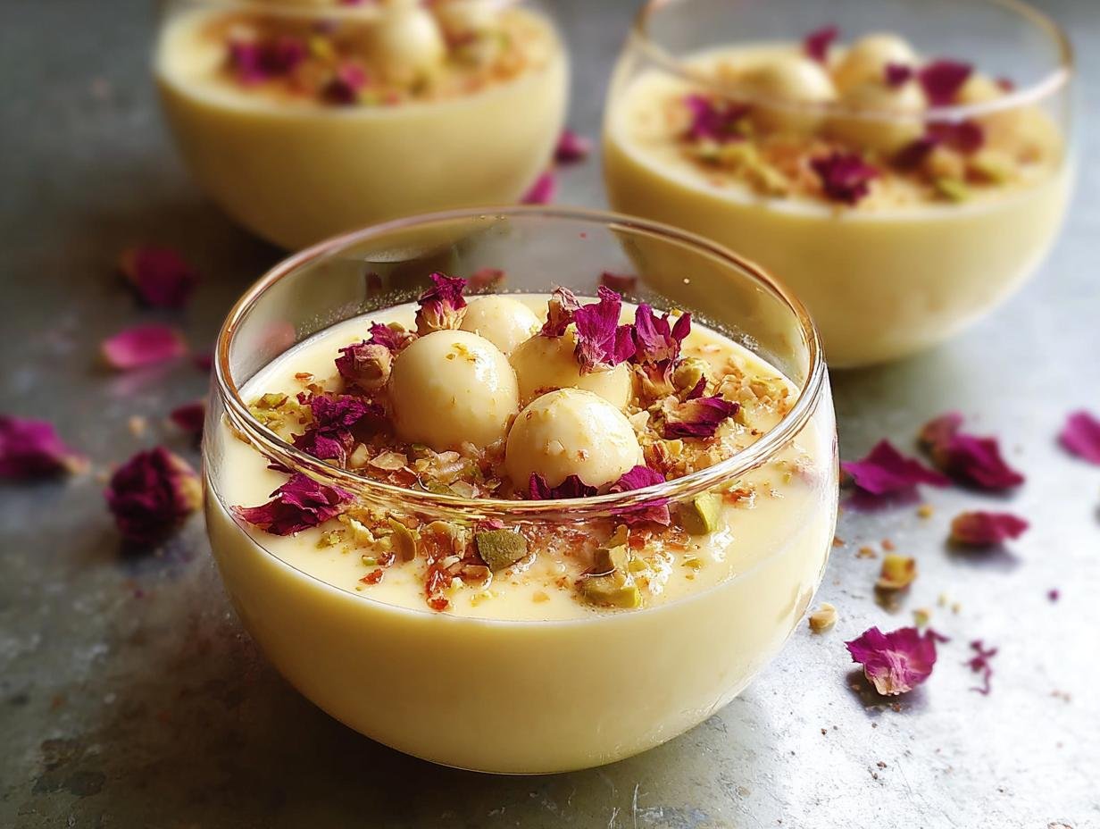 Amazing Custard Rasgulla: Easy 10 mins prep 1 Custard Rasgulla