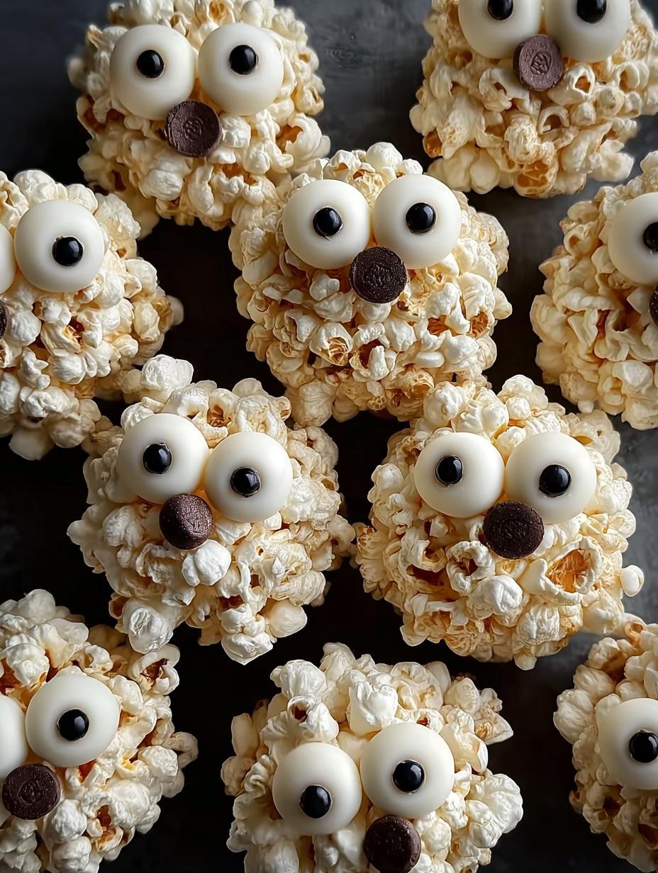 Ghost Popcorn Balls: 1 Spooky Make 2 Ghost Popcorn Balls: 1 Spooky Make - Ghost Popcorn Balls - main visual representation