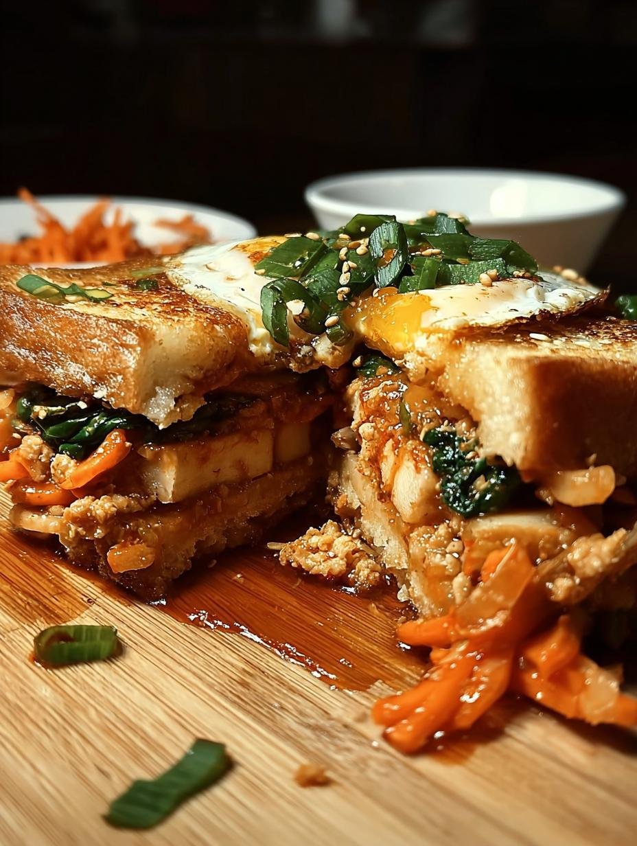 Korean Bibimbap Sandwich: Boldly Delicious Lunch 2 Korean Bibimbap Sandwich: Boldly Delicious Lunch - Korean Bibimbap Sandwich - additional detail