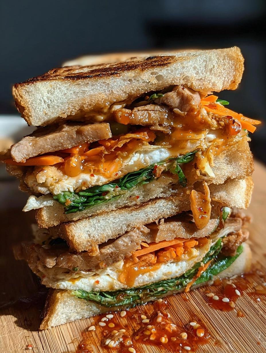 Korean Bibimbap Sandwich: Boldly Delicious Lunch 1 Korean Bibimbap Sandwich