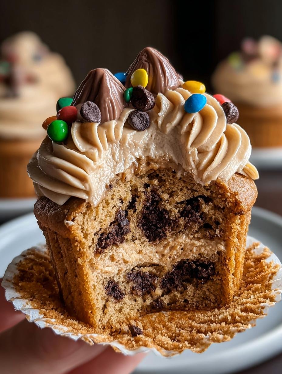 Monster Cookie Dough Cupcakes: Pure Bliss 2 Monster Cookie Dough Cupcakes: Pure Bliss - Monster Cookie Dough Cupcakes - main visual representation