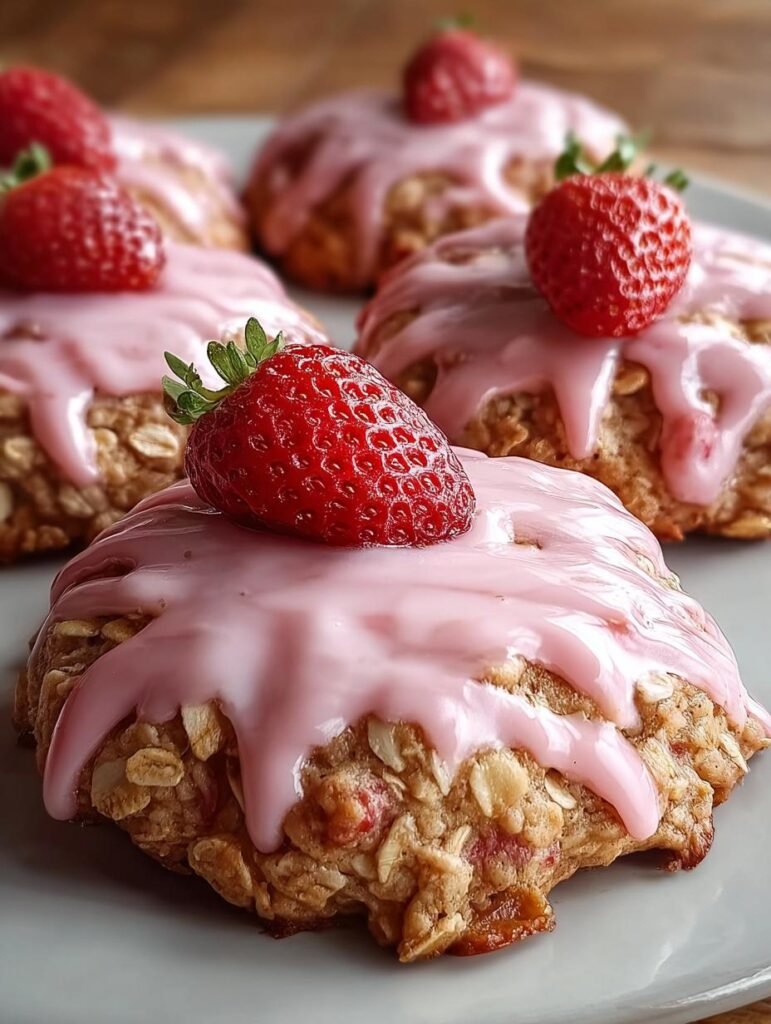 Strawberry Oatmeal Cookie Icing