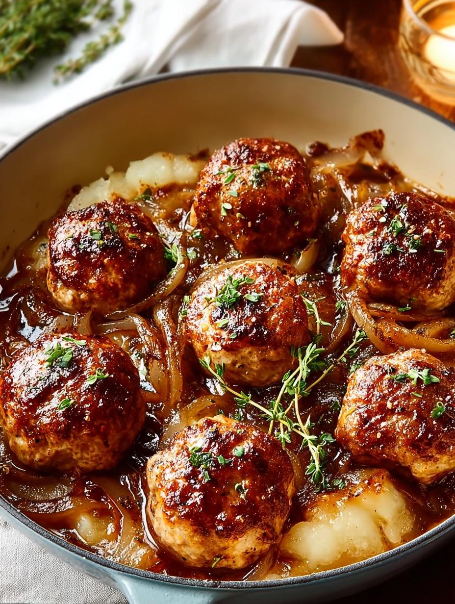 Baked French Onion Meatballs: 14 Comforting Delights 2 Baked French Onion Meatballs: 14 Comforting Delights - Baked French Onion Meatballs - main visual representation