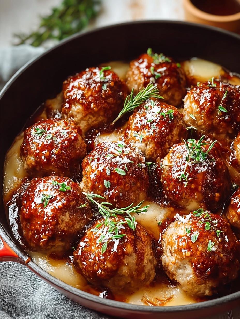 Baked French Onion Meatballs: 14 Comforting Delights 3 Baked French Onion Meatballs: 14 Comforting Delights - Baked French Onion Meatballs - additional detail