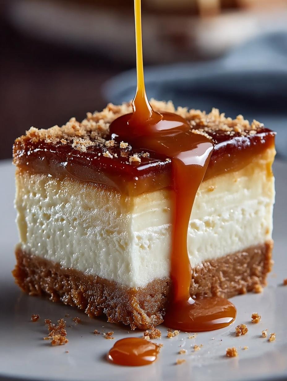 Caramel Cheesecake Slice: 7 Irresistible Layers of Delight 2 Caramel Cheesecake Slice: 7 Irresistible Layers of Delight - Caramel Cheesecake Slice - main visual representation