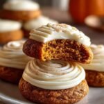 Soft Pumpkin Cookies with Cream Cheese Frosting Delight 4 Soft Pumpkin Cookies with