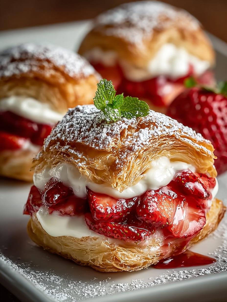 Strawberry Flaky Puffs Sweet: 8 Irresistible Treats to Savor 2 Strawberry Flaky Puffs Sweet: 8 Irresistible Treats to Savor - Strawberry Flaky Puffs Sweet - main visual representation
