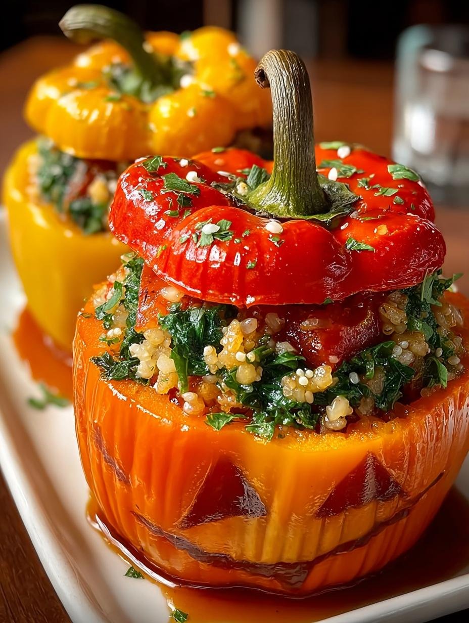 Vegan Jack Lantern Peppers That Delight Your Guests - Vegan Jack Lantern Peppers - main visual representation