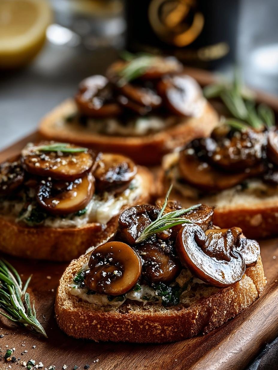 Irresistible Vegan Mushroom Crostini for Your Next Snack 1 Vegan Mushroom Crostini