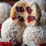 Cherry Snowball Cookies Ready