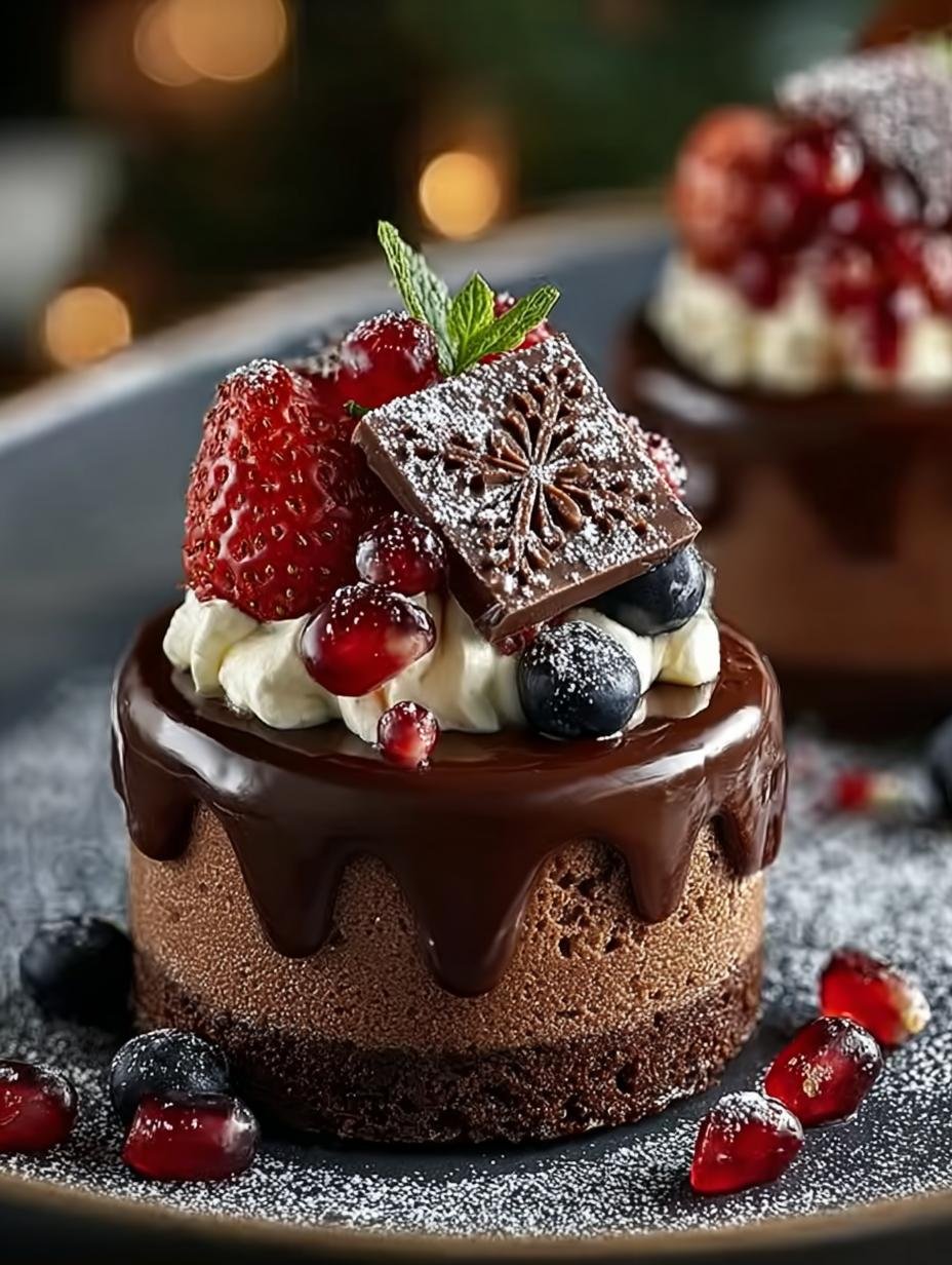 Chocolate Ganache with Festive Toppings for Celebrations 2 Chocolate Ganache with Festive Toppings for Celebrations - Chocolate Ganache with Festive - main visual representation