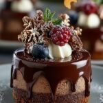 Chocolate Ganache with Festive Toppings for Celebrations 4 Chocolate Ganache with Festive