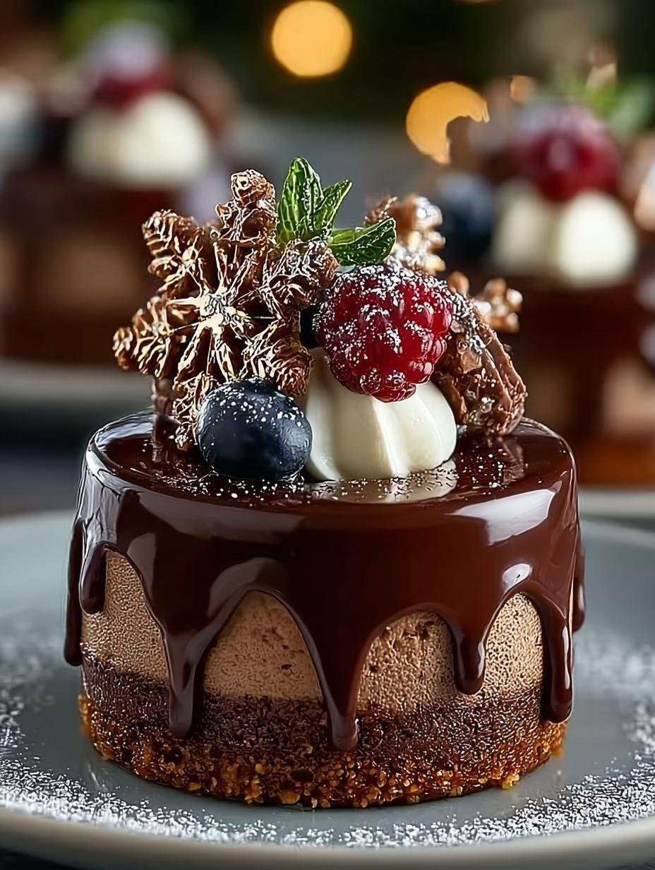 Chocolate Ganache with Festive Toppings for Celebrations 1 Chocolate Ganache with Festive