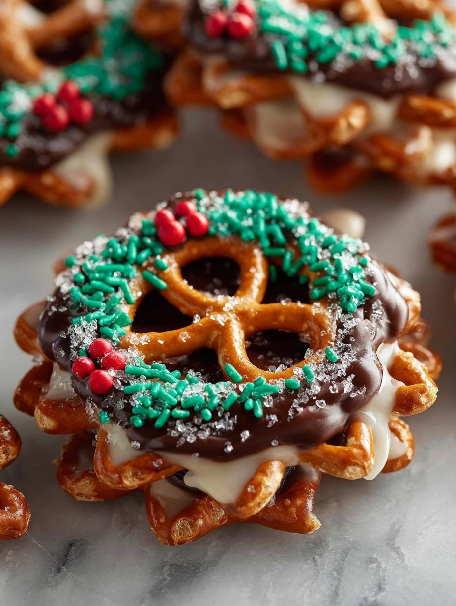 Chocolate Pretzel Wreaths: 5 Festive Ideas to Try 1 Chocolate Pretzel Wreaths