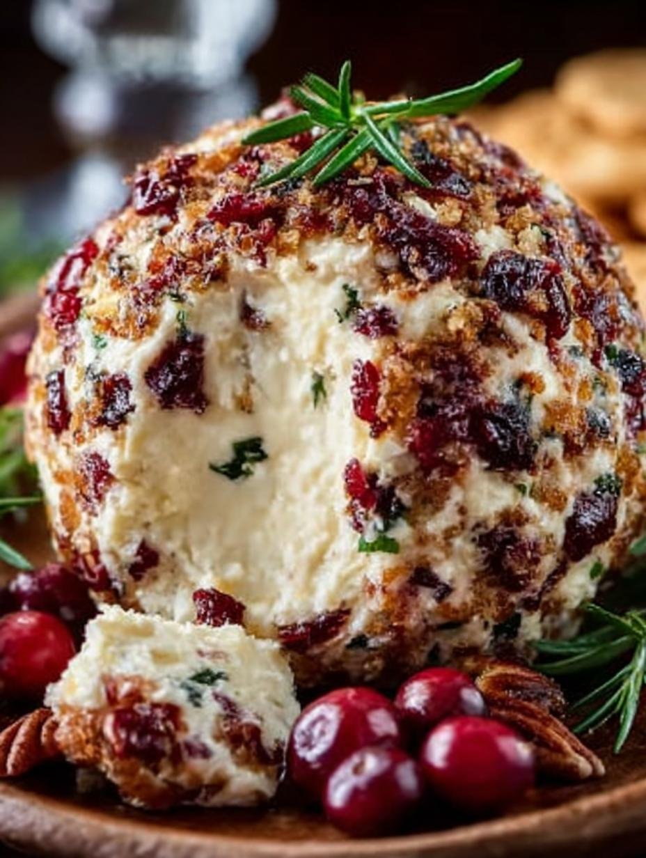 Cranberry Pecan Cheese Ball: 5 Amazing Serving Ideas 3 Cranberry Pecan Cheese Ball: 5 Amazing Serving Ideas - Cranberry Pecan Cheese Ball - additional detail