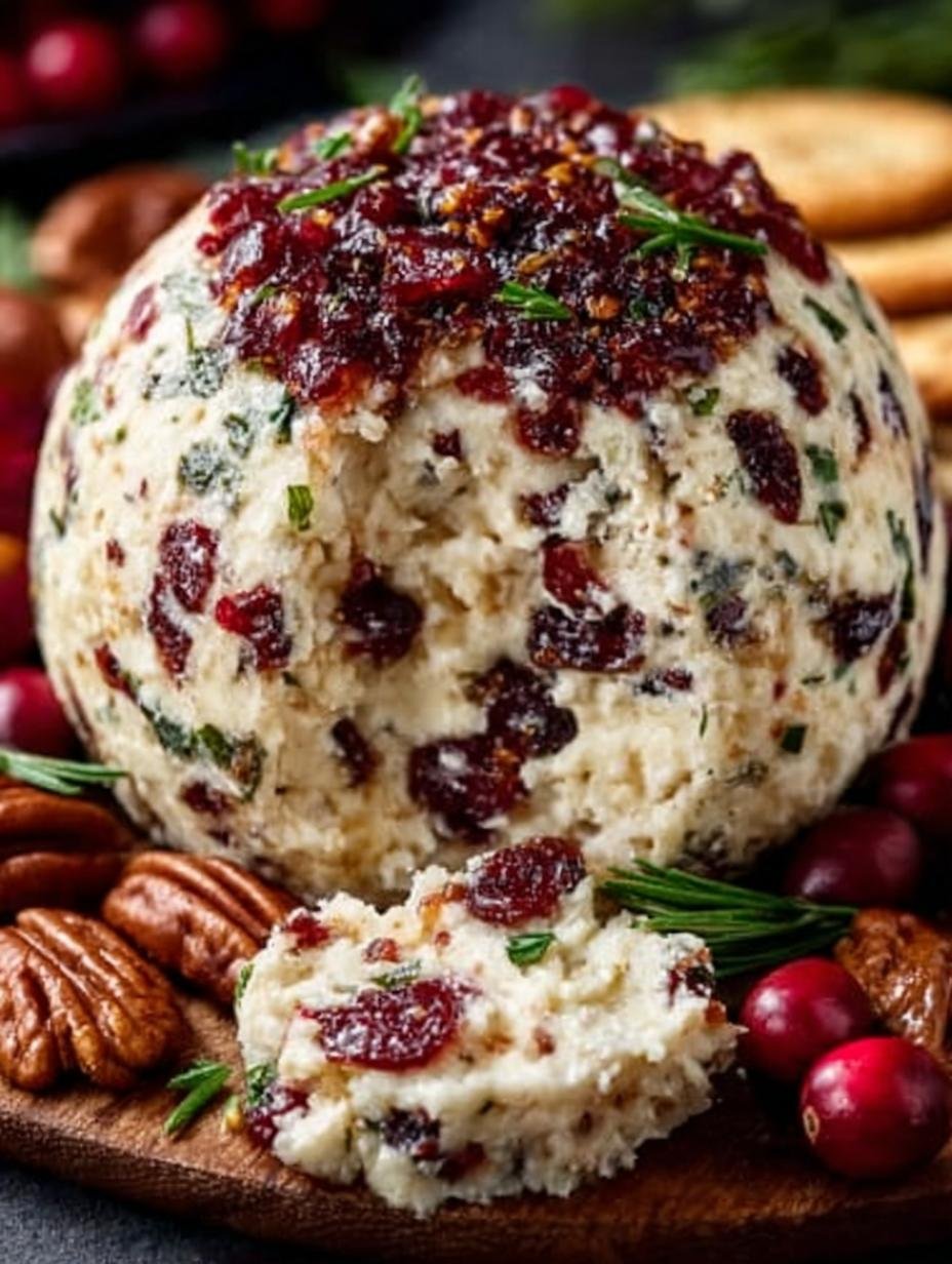 Cranberry Pecan Cheese Ball: 5 Amazing Serving Ideas 1 Cranberry Pecan Cheese Ball