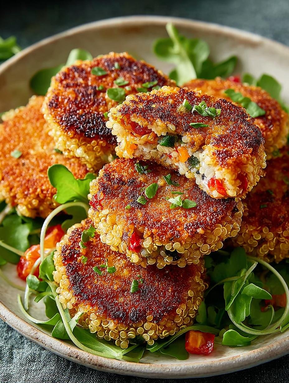 Crispy Quinoa Patties: 6 Irresistible Meatless Delights 1 Crispy Quinoa Patties
