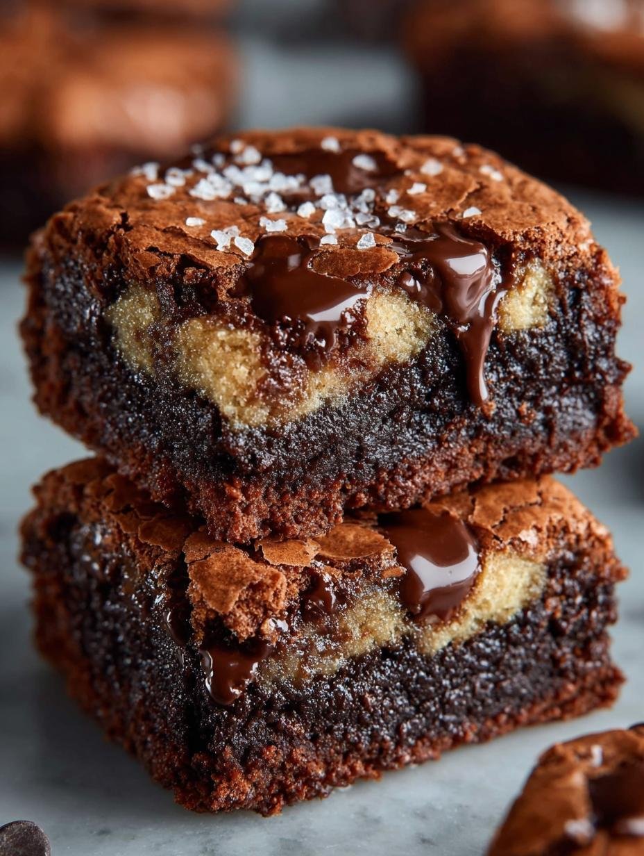 Fudgy Chewy Brookies: The Ultimate Brownie Cookie Delight - Fudgy Chewy Brookies - main visual representation
