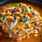 Hearty Crockpot Chicken Tortilla