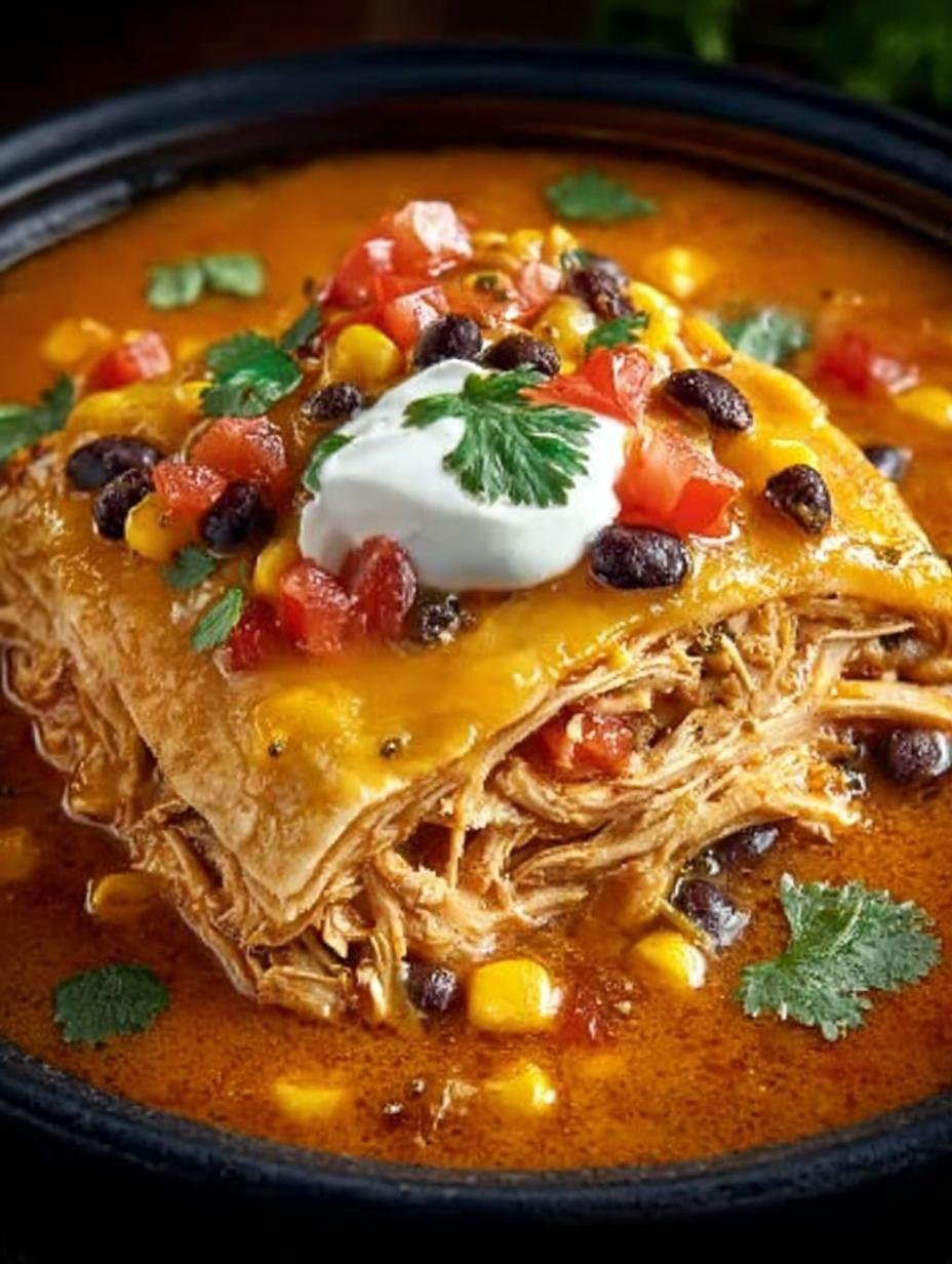 Hearty Crockpot Chicken Tortilla: A Comforting Delight - Hearty Crockpot Chicken Tortilla - additional detail