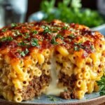 Mac Cheese Meatloaf Casserole