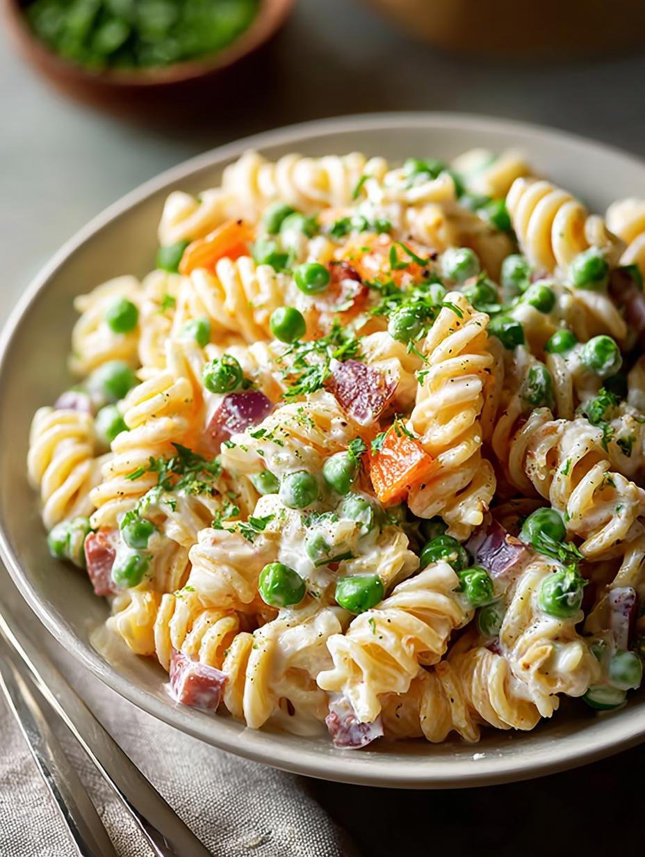 Pasta Salad with Peas: 6 Creamy Variations You’ll Love 3 Pasta Salad with Peas: 6 Creamy Variations You’ll Love - Pasta Salad with Peas - additional detail