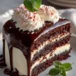 Delicious Peppermint Fudge Cake for the Holidays 4 Peppermint Fudge Cake