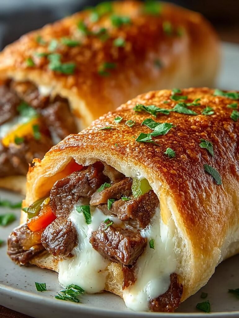 Philly Cheesesteak Rolls