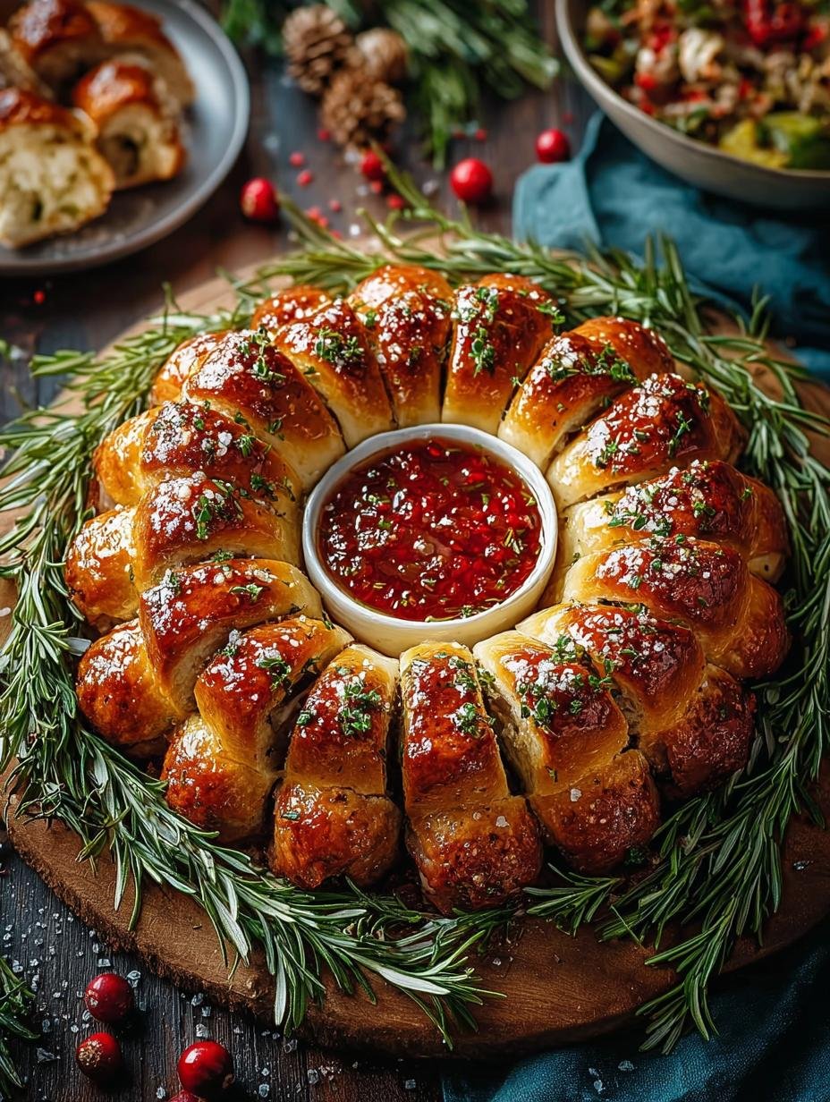 Pigs Blanket Wreath: 8 Festive Ideas for Your Table - Pigs Blanket Wreath - additional detail