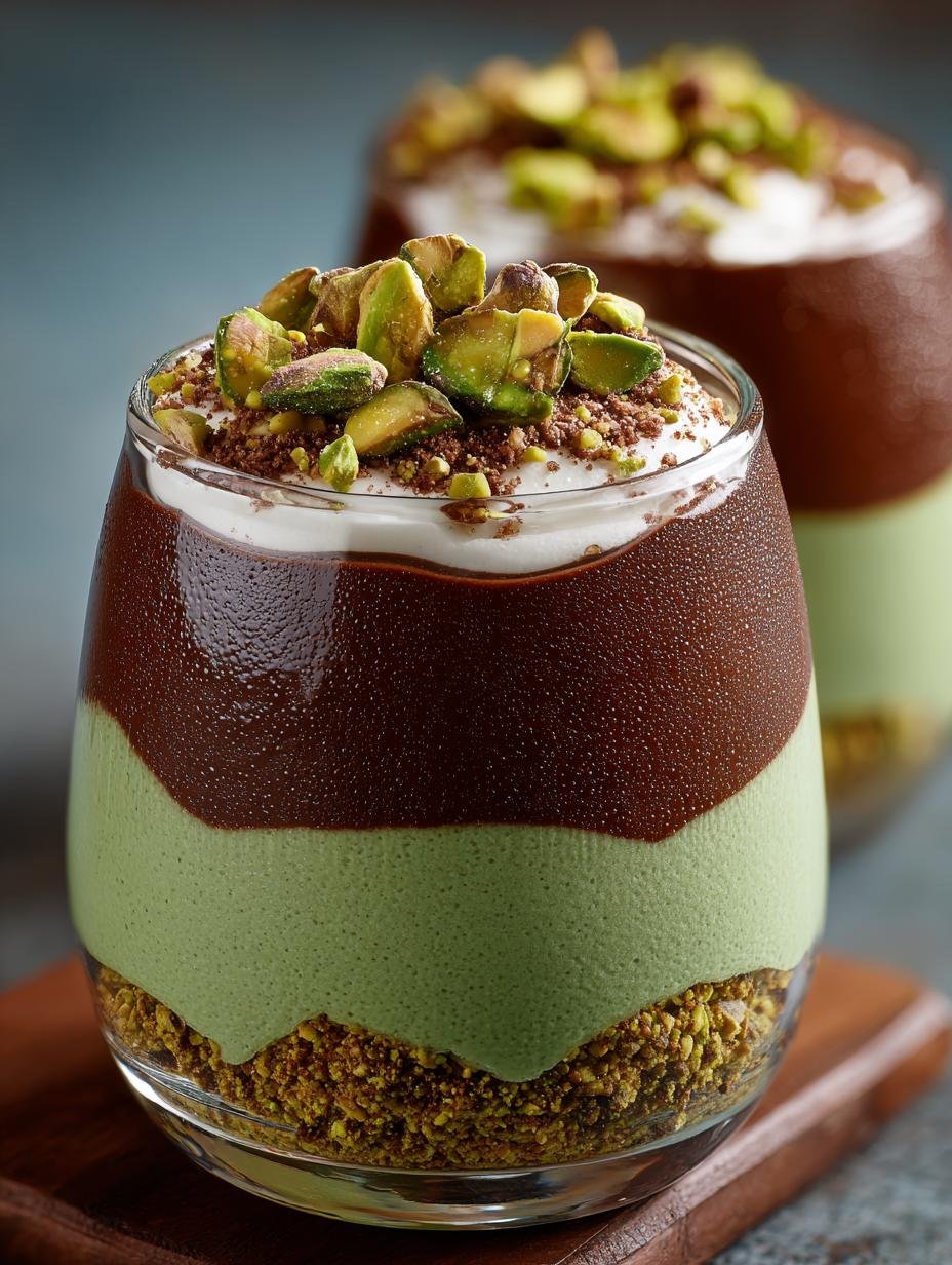 Pistachio Mousse with Chocolate: 10 Indulgent Recipes 1 Pistachio Mousse with Chocolate