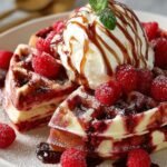Delicious Red Velvet Marble Waffles for Brunch 4 Red Velvet Marble Waffles