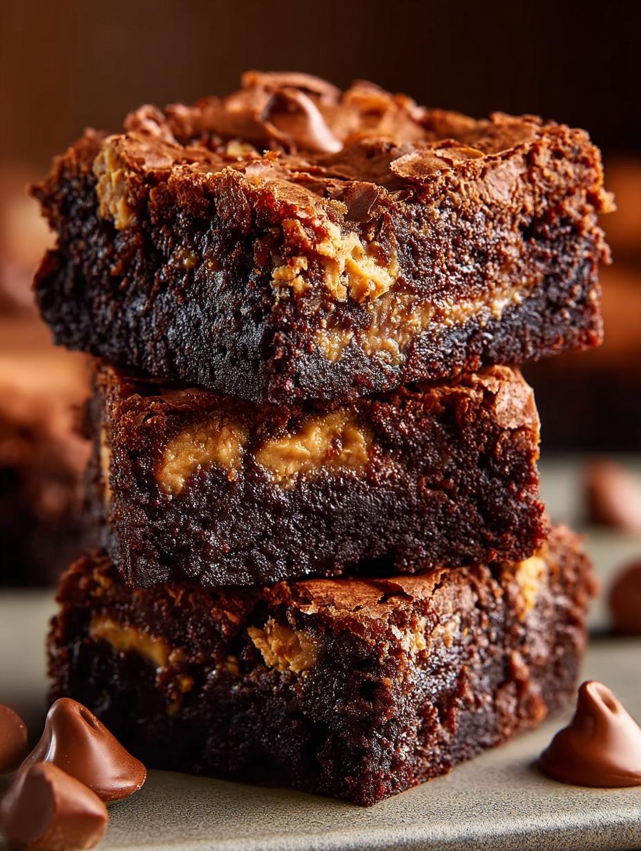 Irresistible Reeses Brownie: 12 Layers of Delight 3 Irresistible Reeses Brownie: 12 Layers of Delight - Reeses Brownie - additional detail
