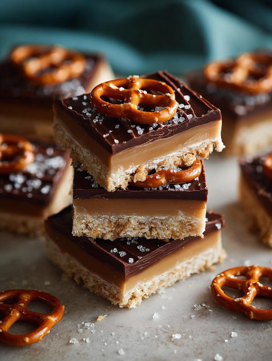 Salted Pretzel Millionaire Bars: 7 Decadent Layers to Savor - Salted Pretzel Millionaire Bars - main visual representation