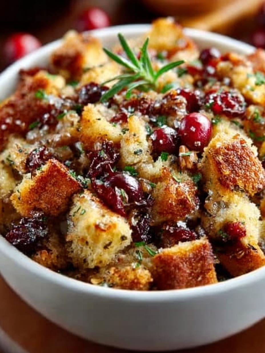 Slow Cooker Cranberry Pecan Stuffing Delight 1 Slow Cooker Cranberry Pecan