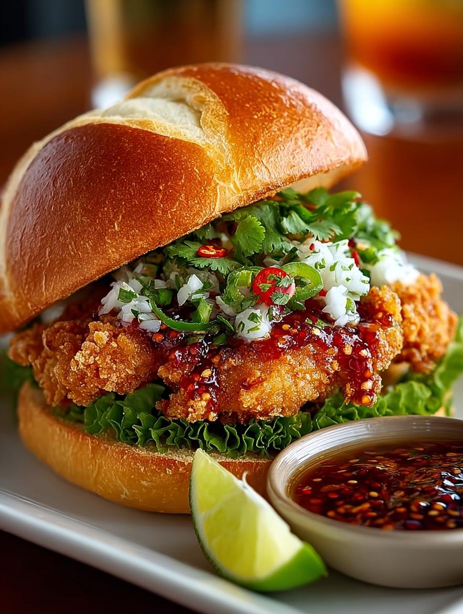Delicious Thai Fried Chicken Sandwich Recipe to Try 3 Delicious Thai Fried Chicken Sandwich Recipe to Try - Thai Fried Chicken Sandwich - additional detail