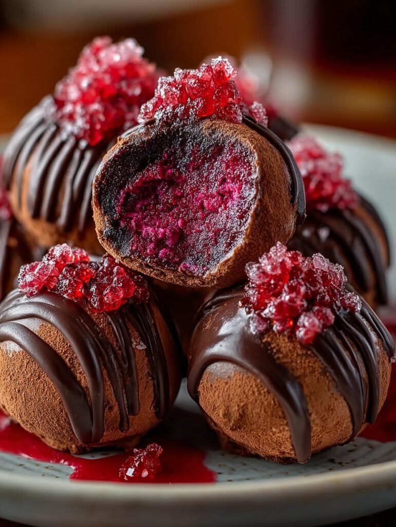 Velvety Raspberry Truffles Melt