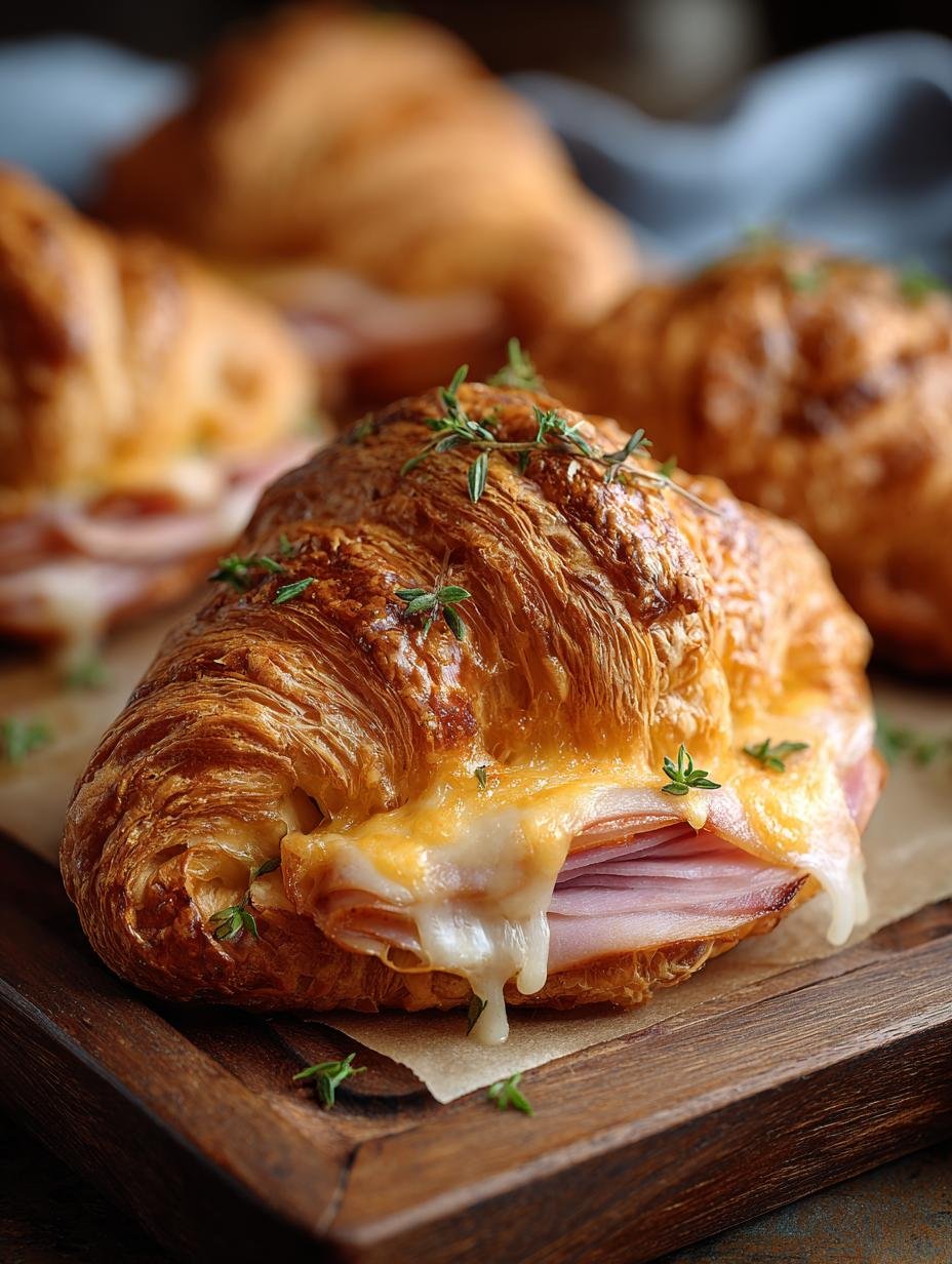 Baked Ham Cheese Croissants: 6 Irresistible Treats 2 Baked Ham Cheese Croissants: 6 Irresistible Treats - Baked Ham Cheese Croissants - main visual representation