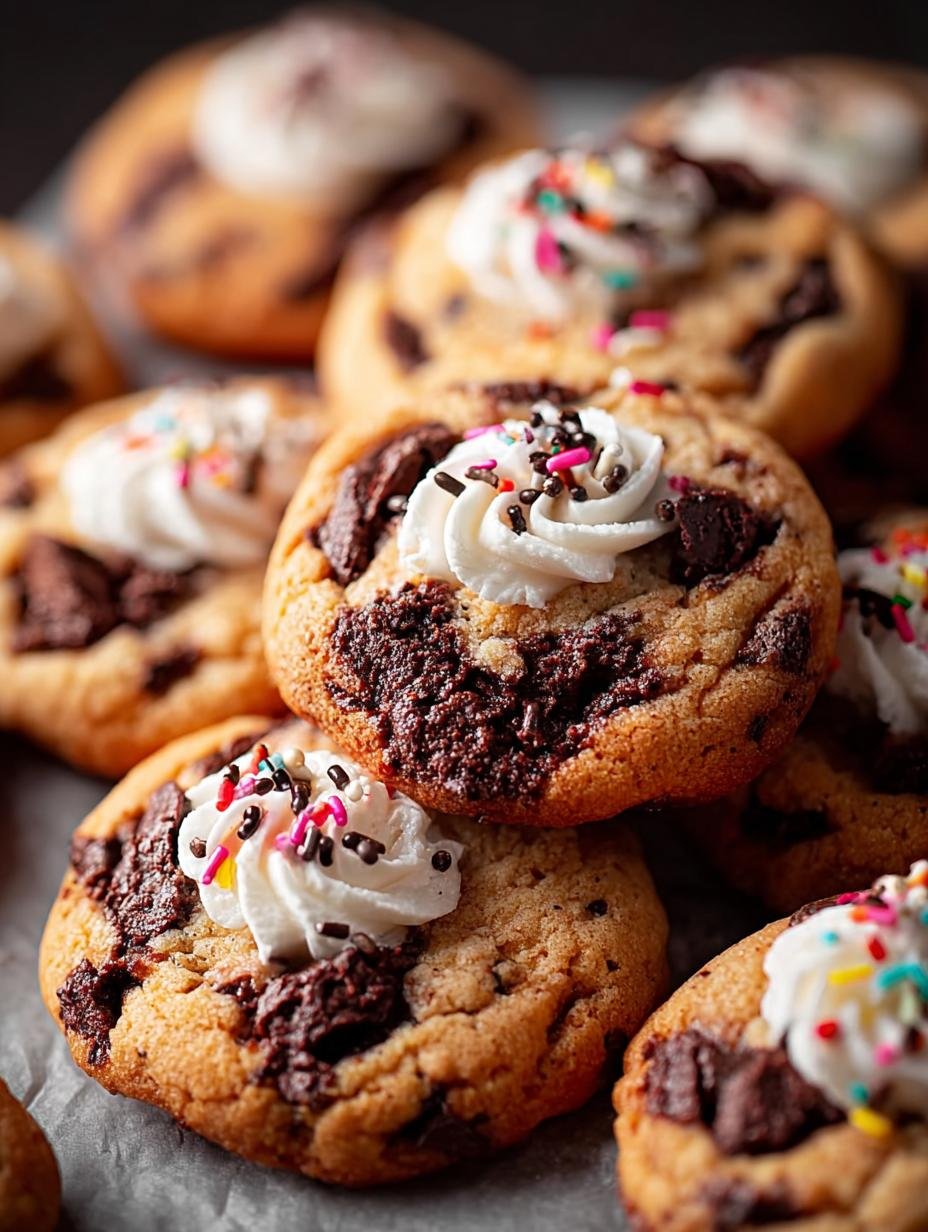 Delicious Birthday Cake Cookies Crumbl decorated with sprinkles