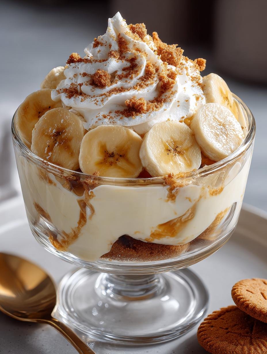 Biscoff Banana Pudding: 7 Layers of Deliciousness 2 Biscoff Banana Pudding: 7 Layers of Deliciousness - Biscoff Banana Pudding - main visual representation