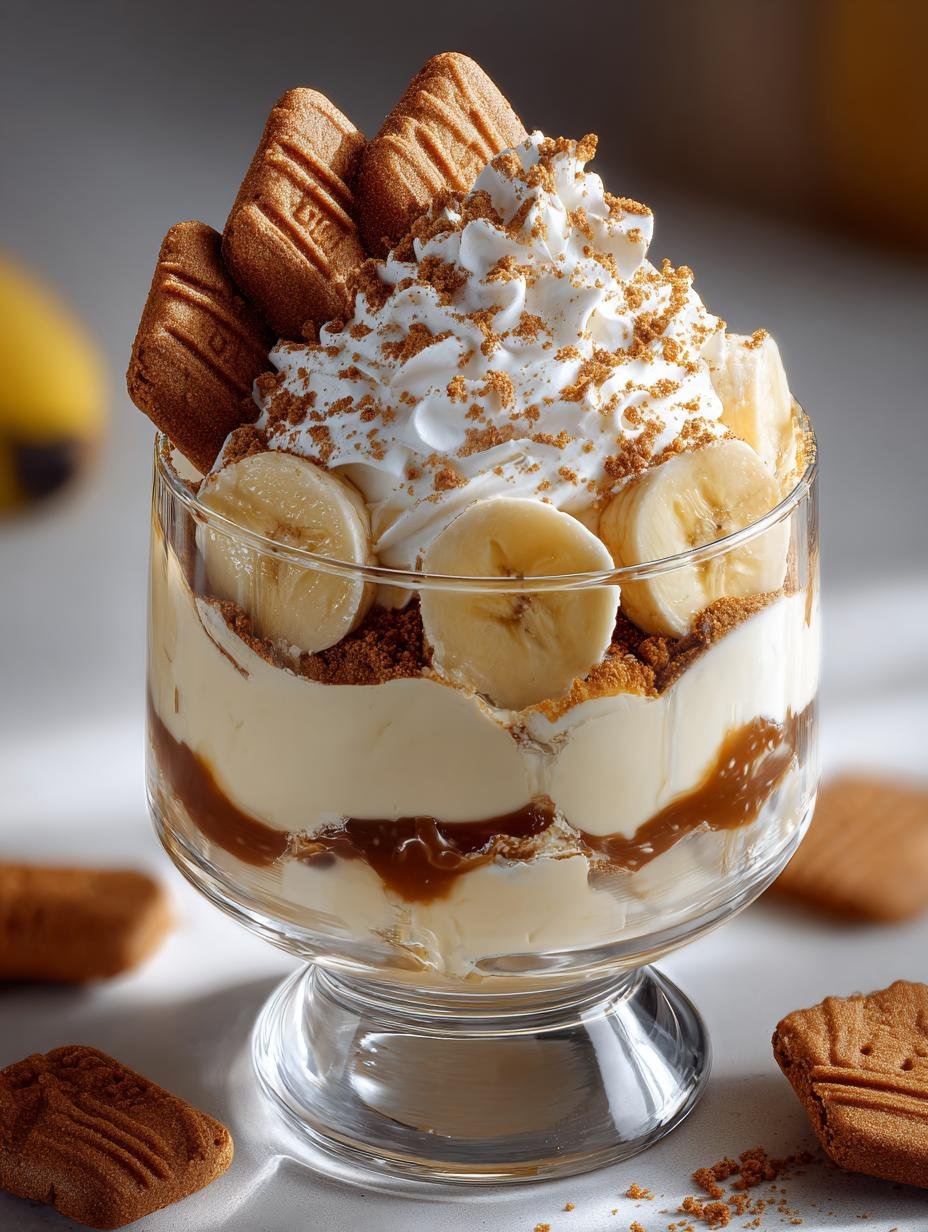Biscoff Banana Pudding: 7 Layers of Deliciousness 3 Biscoff Banana Pudding: 7 Layers of Deliciousness - Biscoff Banana Pudding - additional detail