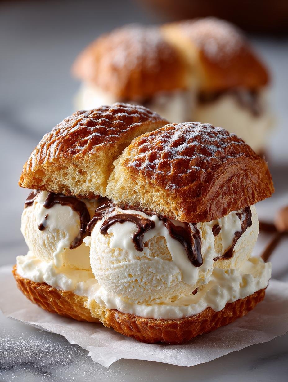 Brioche Ice Cream Sandwiches: 12 Decadent Treats to Savor 3 Brioche Ice Cream Sandwiches: 12 Decadent Treats to Savor - Brioche Ice Cream Sandwiches - additional detail