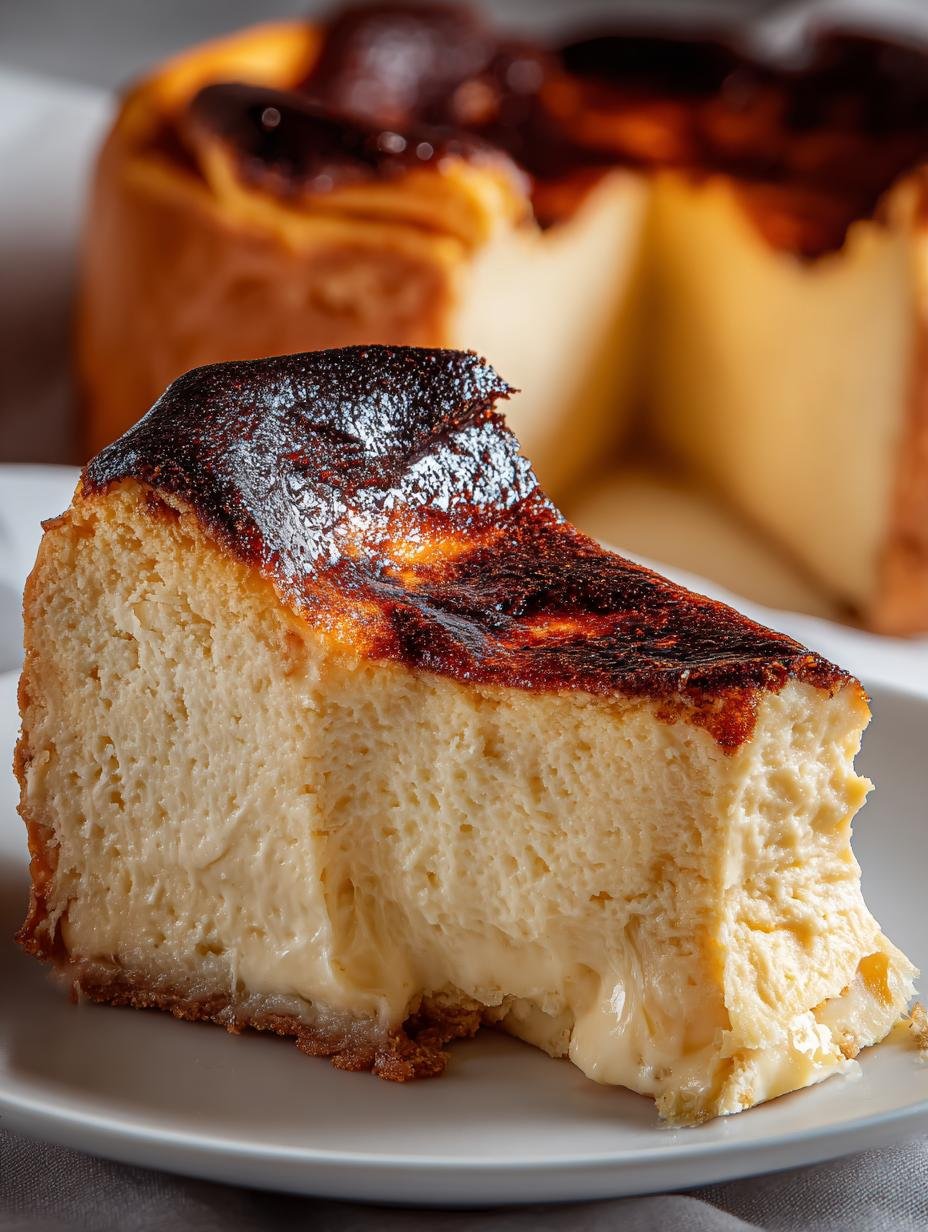 Burnt Basque Cheesecake: 7 Secrets to Perfect Creaminess 2 Burnt Basque Cheesecake: 7 Secrets to Perfect Creaminess - Burnt Basque Cheesecake - main visual representation